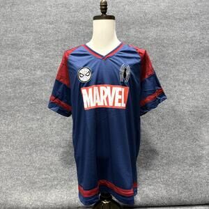 Our Universe Shirt Mens 3XL Blue Marvel Spider-Man Parker 62 Jersey Tee